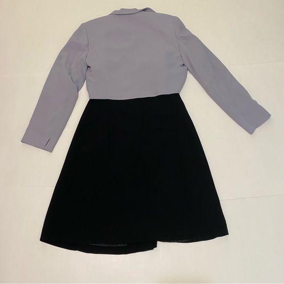 36.EVAN-PICONE dress & jacket suit. Black & lavender size 4 - Picture 7 of 8